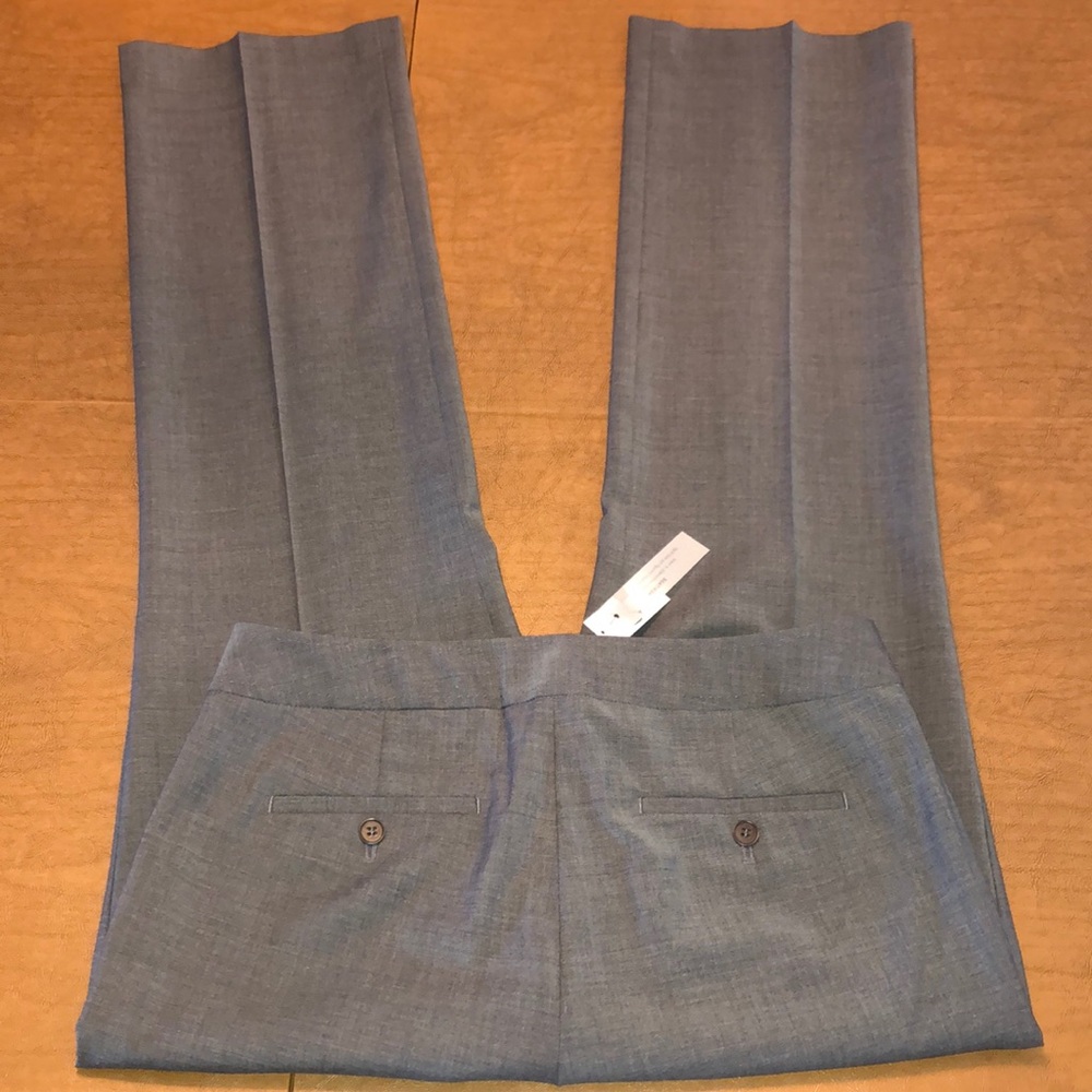 TALBOTS Heritage Gray Wool Blend Dress Pants Sz 8